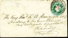 Inde Anglaise   Entier Postal  Calcutta - Altri & Non Classificati