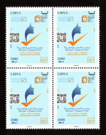 2023 - Libye- Unité De Soutien Aux Femmes - Technologie QR Code - Bloc De 4 Timbres - Série Complète 1v.MNH** - Informatique