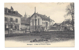 Bussigny - Hôtel De Ville, Eglise, Commerce "tabacs Et Cigares", Animée, Personnages, Adultes, Enfants. Non Circulée. - Aubonne