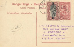 B2 BELGIAN CONGO PPS SBEP 42 VIEW 59 USED - Stamped Stationery