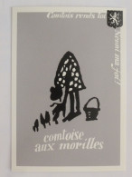 CHAMPIGNON / MORILLE - Panier / Comtoise Aux Morilles - Illustrateur Pierre Viellet - Comtois Rends Toi / Blason - Mushrooms