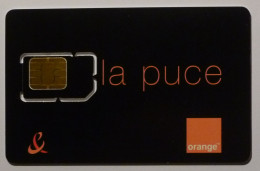 ORANGE FRANCE - LA PUCE - Carte Fond Noir - Telecom Operators