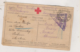 RUSSIA, 1917 POW Postal Stationery To  Austria Czech Republic - Briefe U. Dokumente