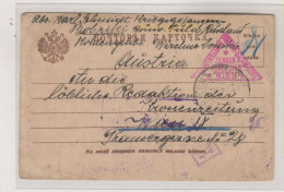 RUSSIA, 1917  POW Postal Stationery To  Austria - Cartas & Documentos