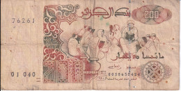 BILLETE DE ARGELIA DE 200 DINARS DEL AÑO 1992 (BANKNOTE) - Algeria