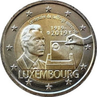 2 Euro Commemorative Luxembourg 2019 100 Ans Du Suffrage Universel UNC Neuve - Luxemburg