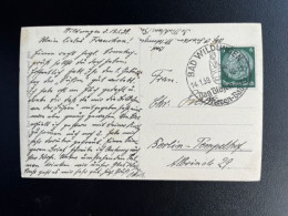 GERMANY 1939 POSTCARD BAD WILDUNGEN TO BERLIN 14-01-1939 DUITSLAND DEUTSCHLAND - Private Postal Stationery