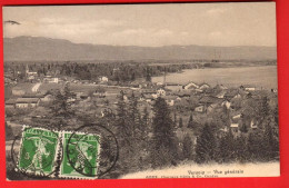 XZL-32  Versoix  Vue Générale Et Lac  Charnaux 6023  Circ. 1910 Vers Paris. - Versoix