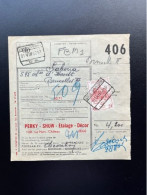 BELGIUM 1962 PARCEL CARD LIEGE LUIK TO BRUSSELS BRUXELLES 21-08-1962 BELGIE BELGIQUE VRACHTBRIEF - Documenti & Frammenti