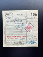 BELGIUM 1962 PARCEL CARD LIEGE LUIK TO BRUSSELS BRUXELLES 21-08-1962 BELGIE BELGIQUE VRACHTBRIEF - Documenten & Fragmenten