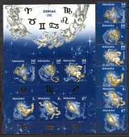Romania MNH Set And Sheetlet - Astrologie