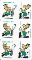 S. Africa - Telkom - Rugby World Cup Mascots, (3 CN  Variants), Chip Siemens S30, 1995, 10R, Used - Afrique Du Sud