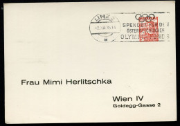OLYMPIAFONDS ÖSTERREICH Privat-Postkarte PP138  Sost. Linz 1935 - Verano 1936: Berlin