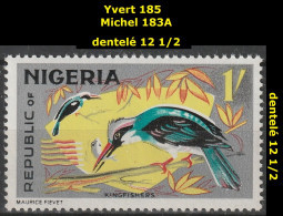 NIGERIA 185 ** MNH Martin Pêcheur Blaubrustliest Bluebreastreads 1965 - Nigeria (1961-...)