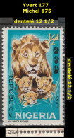 NIGERIA 177 ** MNH Lion Löwe Leo Fauve 1965 (2) - Nigeria (1961-...)