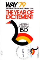 2-2-2024 (3 X 8)  Australia - 1079 Maxicard - 150 Years Of Western Australia - Cartas Máxima