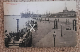 DOCKYARD AND HARBOUR PORTSMOUTH OLD B/W POSTCARD HAMPSHIRE - Portsmouth