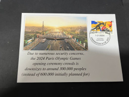 2-2-2024 (3 X 7) Paris Olympic Games 2024 - Opening Ceremony Capped To 300.000 Spectators For Securty Reasons - Eté 2024 : Paris