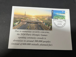 2-2-2024 (3 X 7) Paris Olympic Games 2024 - Opening Ceremony Capped To 300.000 Spectators For Securty Reasons - Eté 2024 : Paris