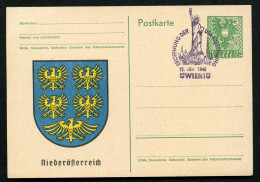 WAPPEN NIEDERÖSTERREICH Österreich Privat-Postkarte PP151 Sost. USA-Ausstellung 1946 - Enveloppes