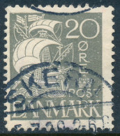 Denmark Danemark Danmark 1927: 20ø Grey Karavel Type, Fine Used, AFA 170 (DCDK00509) - Gebraucht