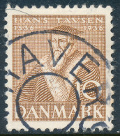 Denmark Danemark Danmark 1936: 10ø Brown HAVERSLEV Uds Star Cancel, AFA 231 (DCDK00513) - Gebraucht