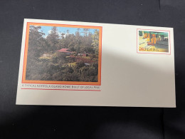 1-2-2024 (3 X 9) Norfolk Island Pre-paid FDC Envelopes (but Without Postmark) 4 Covers (unusual) 24 Cents - Norfolk Island