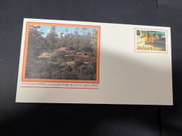 1-2-2024 (3 X 9) Norfolk Island Pre-paid FDC Envelopes (but Without Postmark) 4 Covers (unusual) 24 Cents - Ile Norfolk