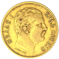 Serbie-Milan IV- 10 Dinars 1882 Vienne - Servië