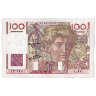 France, 100 Francs, Jeune Paysan, 1946, Q.170, TTB+, Fayette:28.12, KM:128a - 100 F 1945-1954 ''Jeune Paysan''