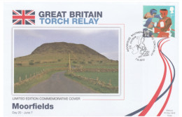 2012 Ltd Edn MOORFIELDS OLYMPICS TORCH Relay COVER London OLYMPIC GAMES Northern Ireland  BOXING Sport  Stamps GB - Sommer 2012: London