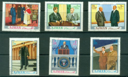 Ajman 1970 Mi#622-627 Dwight D Eisenhower, 34th President Of USA CTO - Ajman