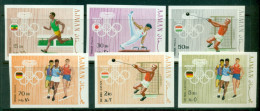 Ajman 1970 Mi#570-575B Venues Of Summer Olympics IMPERF MLH - Ajman