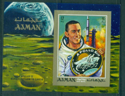 Ajman 1970 Mi#MS193B Apollo 13 Space Mission MS IMPERF MLH - Ajman