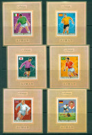 Ajman 1970 Mi#525-530 Football World Championship Mexico City 6xDLMS MLH - Ajman