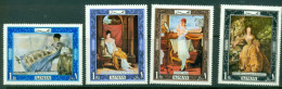 Ajman 1969 Mi#430-433 Paintings Of Women MLH - Ajman