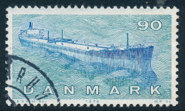 Denmark Danemark Danmark 1970: 90ø Blue Ships Issue, VF Used, AFA 506 (DCDK00520) - Gebraucht