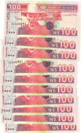 Namibia 10x 100 Dollars 2001 (2009) UNC "Alweendo" - Namibia