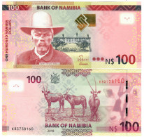 Namibia 100 Dollars 2018 UNC "Shiimi" - Namibia