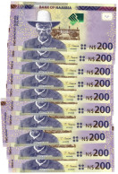 Namibia 10x 200 Dollars 2022 UNC "!Gawaxab" - Namibia