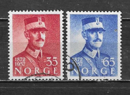 379/80  Roi Haakon VII - Série Complète - Oblit. - LOOK!!!! - Used Stamps