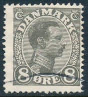 Denmark Danemark Danmark 1920: 8ø Grey Christian X, Fine Used, AFA 99 (DCDK00544) - Gebraucht