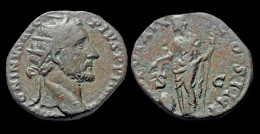 Antoninus Pius AE Dupondius  Providentia Standing Left - The Anthonines (96 AD To 192 AD)