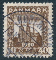 Denmark Danemark Danmark 1920: 40ø Brown Re-Unification, F-VF Used, AFA 114 (DCDK00550) - Gebraucht