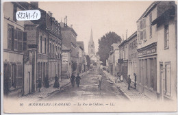 MOURMELON-LE-GRAND- LA RUE DE CHALONS- LES COMMERCES - Mourmelon Le Grand