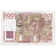 France, 100 Francs, Jeune Paysan, 1952, L.497, SPL, Fayette:28.34, KM:128d - 100 F 1945-1954 ''Jeune Paysan''