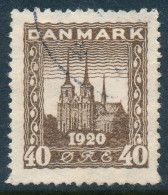 Denmark Danemark Danmark 1920: 40ø Brown Re-Unification, VF Used, AFA 114 (DCDK00551) - Gebraucht