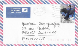 LETTRE D AFRIQUE DU SUD 2011 POUR LA FRANCE - TIMBRE OISEAU ( UNE CORMORAN ) VOIR LE SCANNER - Storia Postale