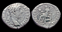 Commodus AR Denarius Securitas Seated Left - Die Antoninische Dynastie (96 / 192)