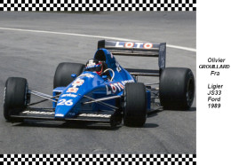 Olivier  Grouillard  -  Ligier  JS33 1989 - Grand Prix / F1